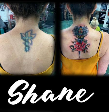 Tattoos - Dagger cover up - 144070